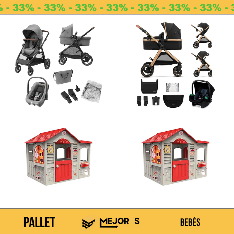 Pallet de 4 Items Sin Revisar, Bebes, Lote #10224045