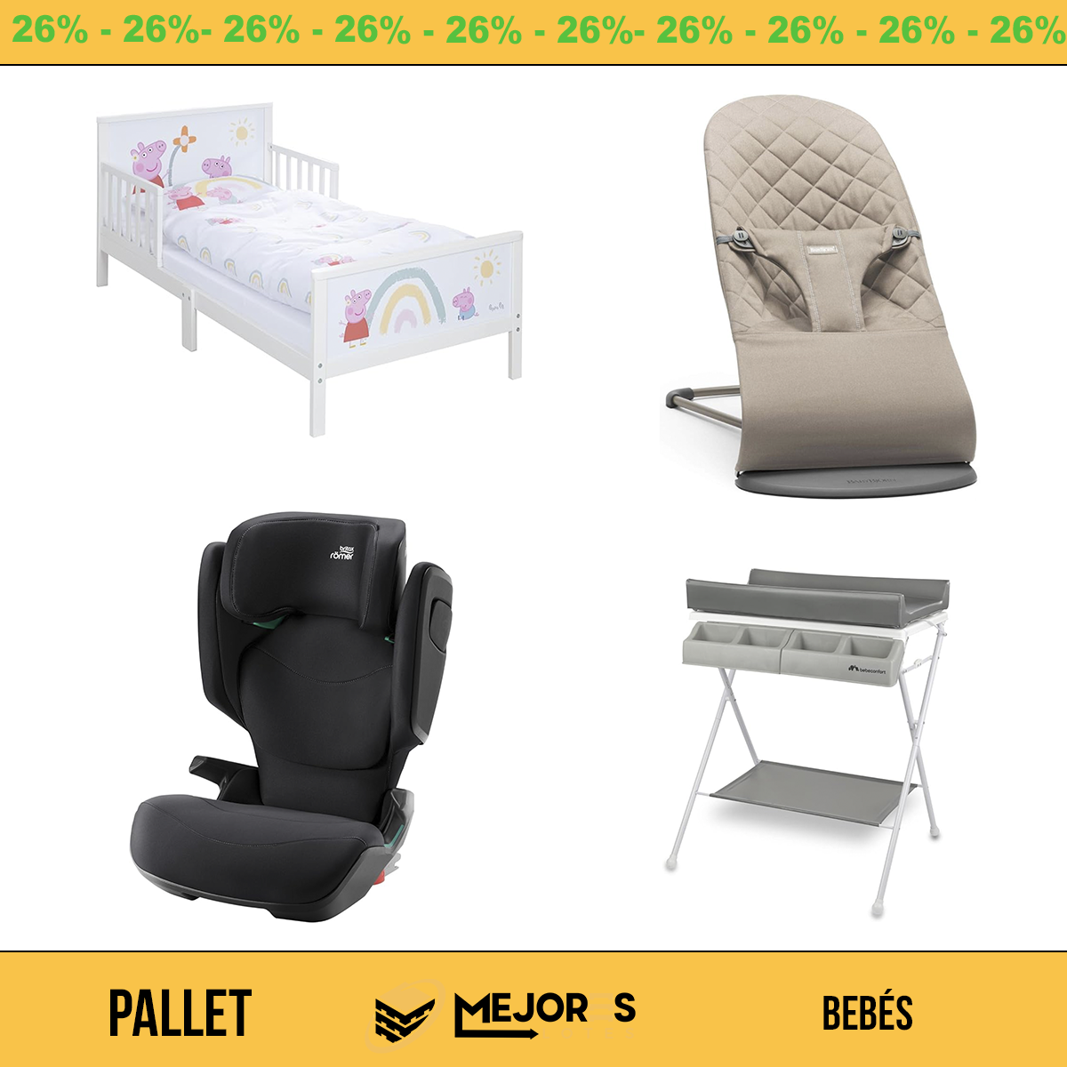 Palete com 23 itens não verificados, bebês, lote nº 10200739