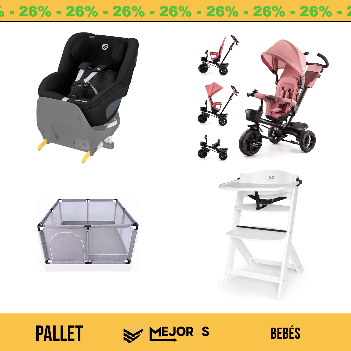 Pallet de 19 Items Sin Revisar, Bebes, Lote #10219449
