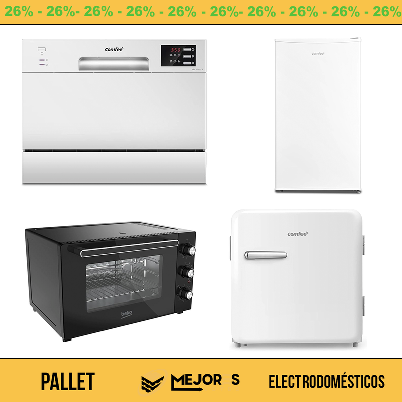 Palete com 4 itens não verificados, Eletrodomésticos, Lote nº 24004874