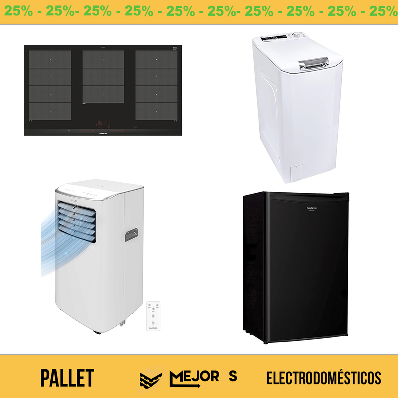 Palete com 4 itens não verificados, Eletrodomésticos, Lote nº 10145226