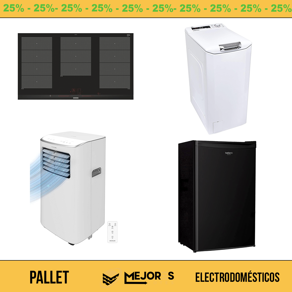 Palete com 4 itens não verificados, Eletrodomésticos, Lote nº 10145226