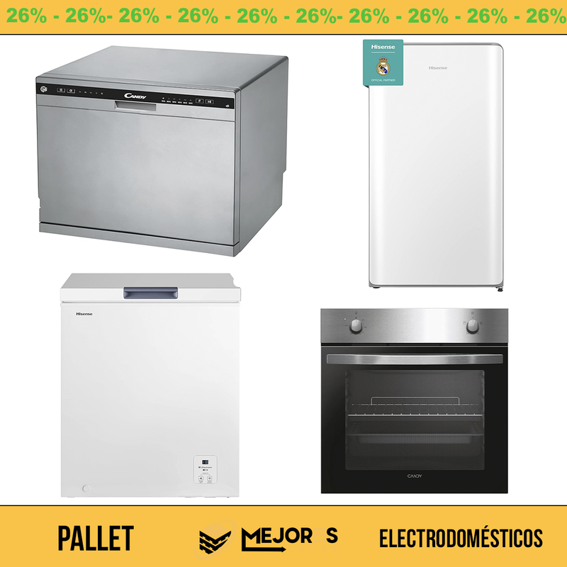 Palete com 4 itens não verificados, Eletrodomésticos, Lote nº 10193633