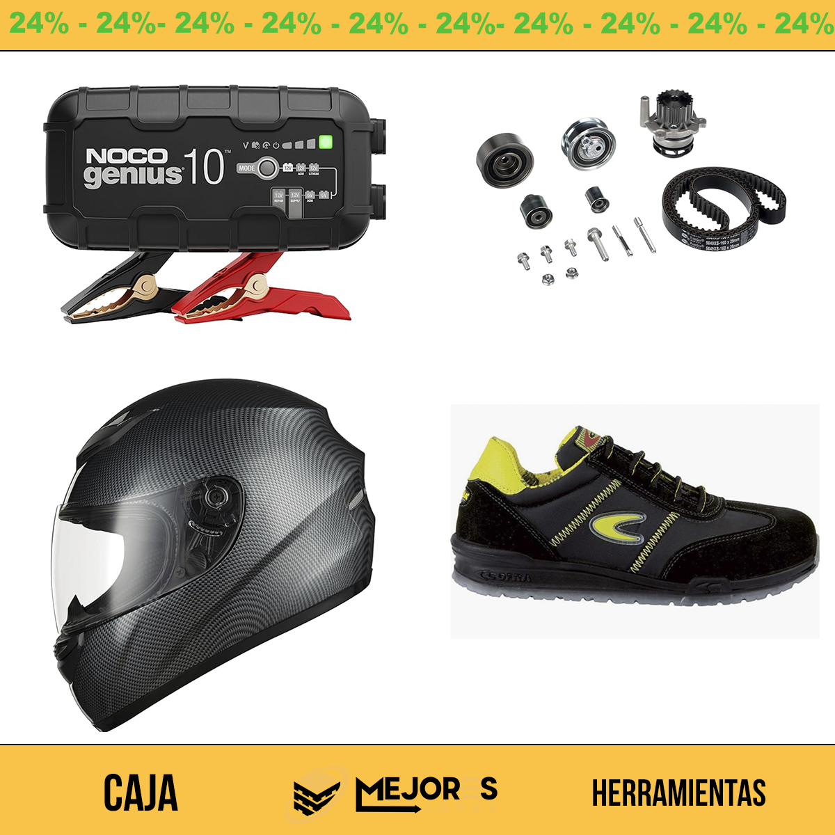 Caixa com 33 itens não revisados, ferramentas, lote nº spInD11LFLe