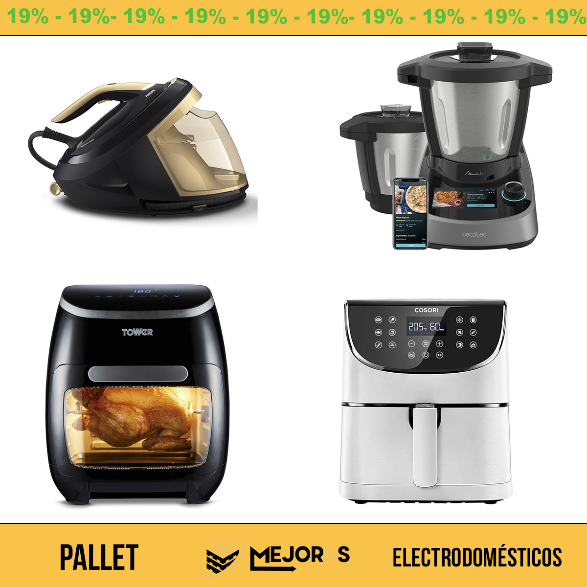 Palete com 7 itens não verificados, Eletrodomésticos, Lote nº 10149575