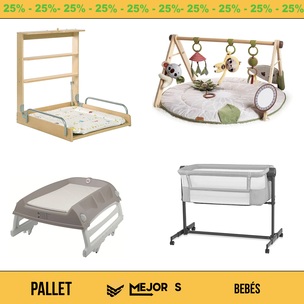 Palete com 25 itens não verificados, bebês, lote nº 10200007