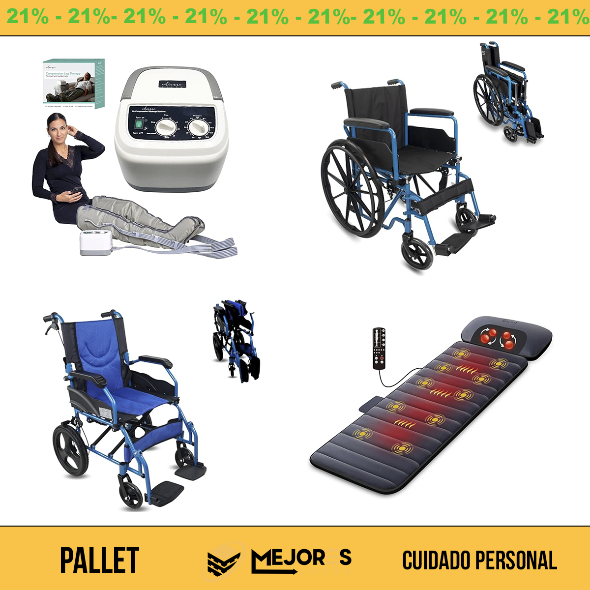 Palete com 21 itens não avaliados, Cuidados Pessoais, Lote nº 10203705