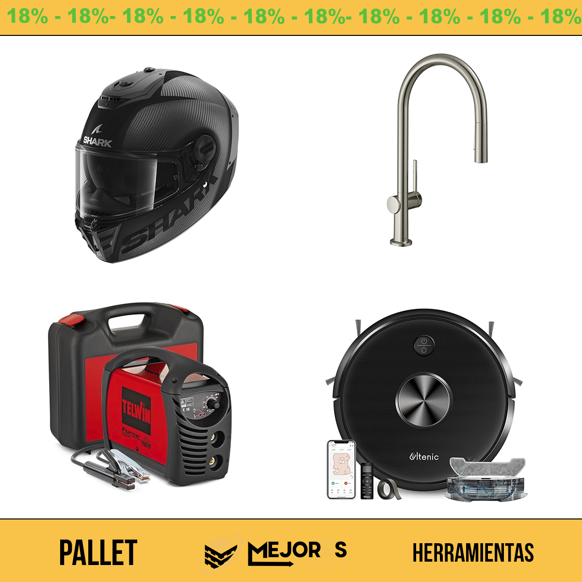 Palete com 41 itens não verificados, ferramentas, lote nº 10203736