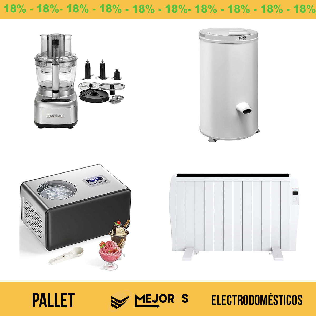 Palete com 25 itens não verificados, Eletrodomésticos, Lote nº 10203808