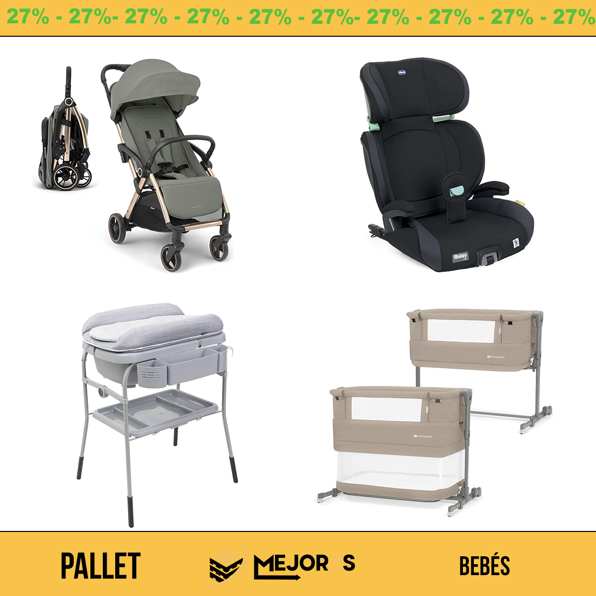 Palete com 14 itens não verificados, bebês, lote nº 10203865