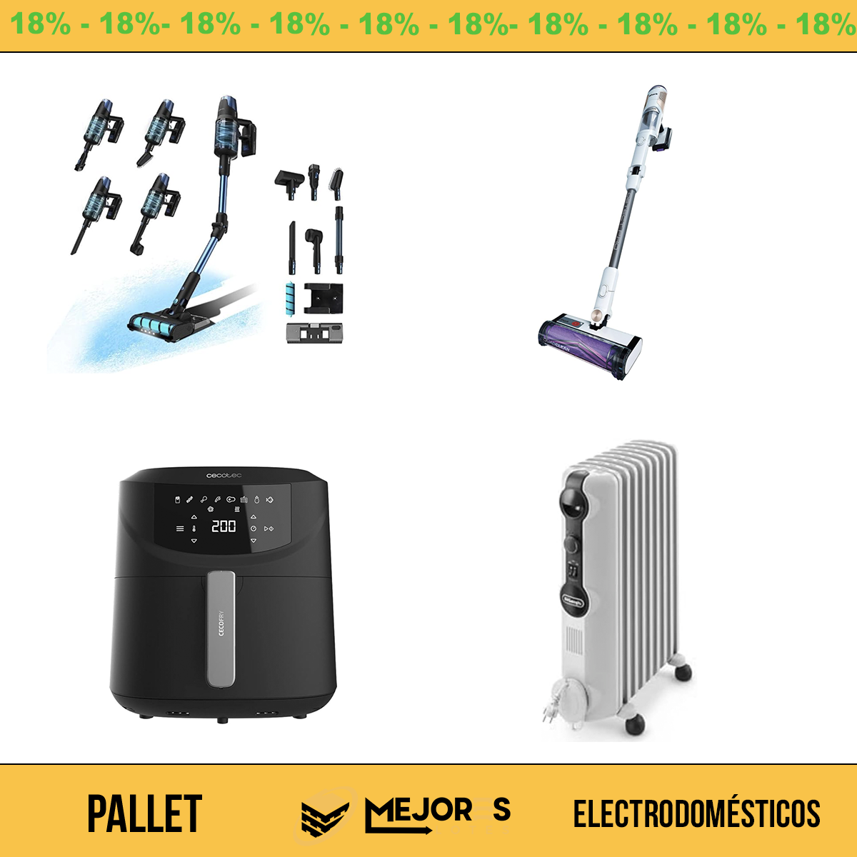 Palete com 22 itens não verificados, Eletrodomésticos, Lote nº 10203891