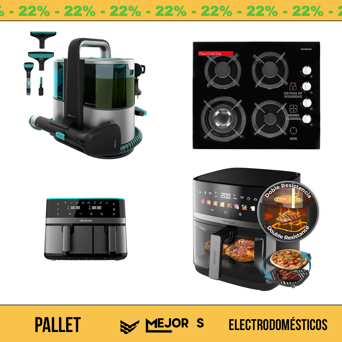 Pallet de 19 Items Sin Revisar, Electrodomesticos, Lote #S42711