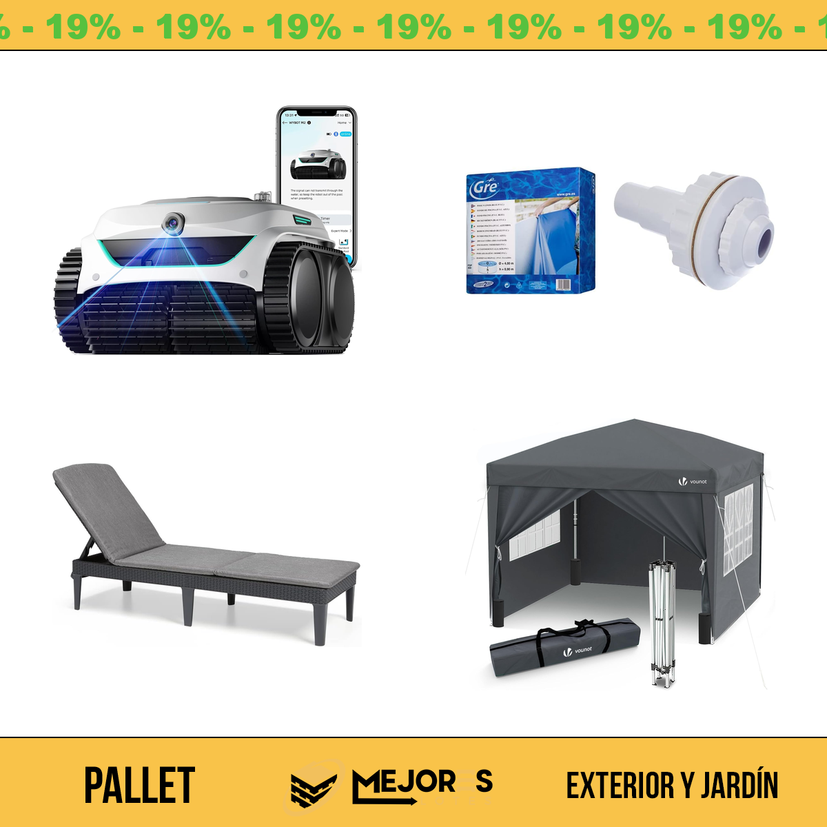 Pallet de 21 Items Sin Revisar, Exterior Y Jardin, Lote #S42714