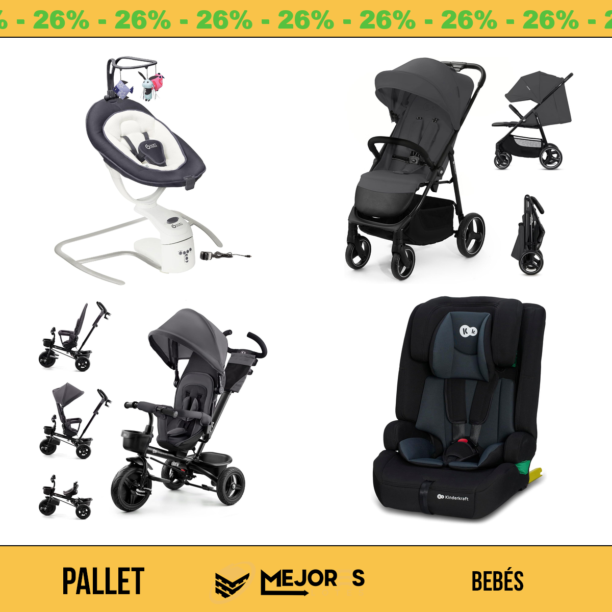 Pallet de 25 Items Sin Revisar, Bebes, Lote #10210654