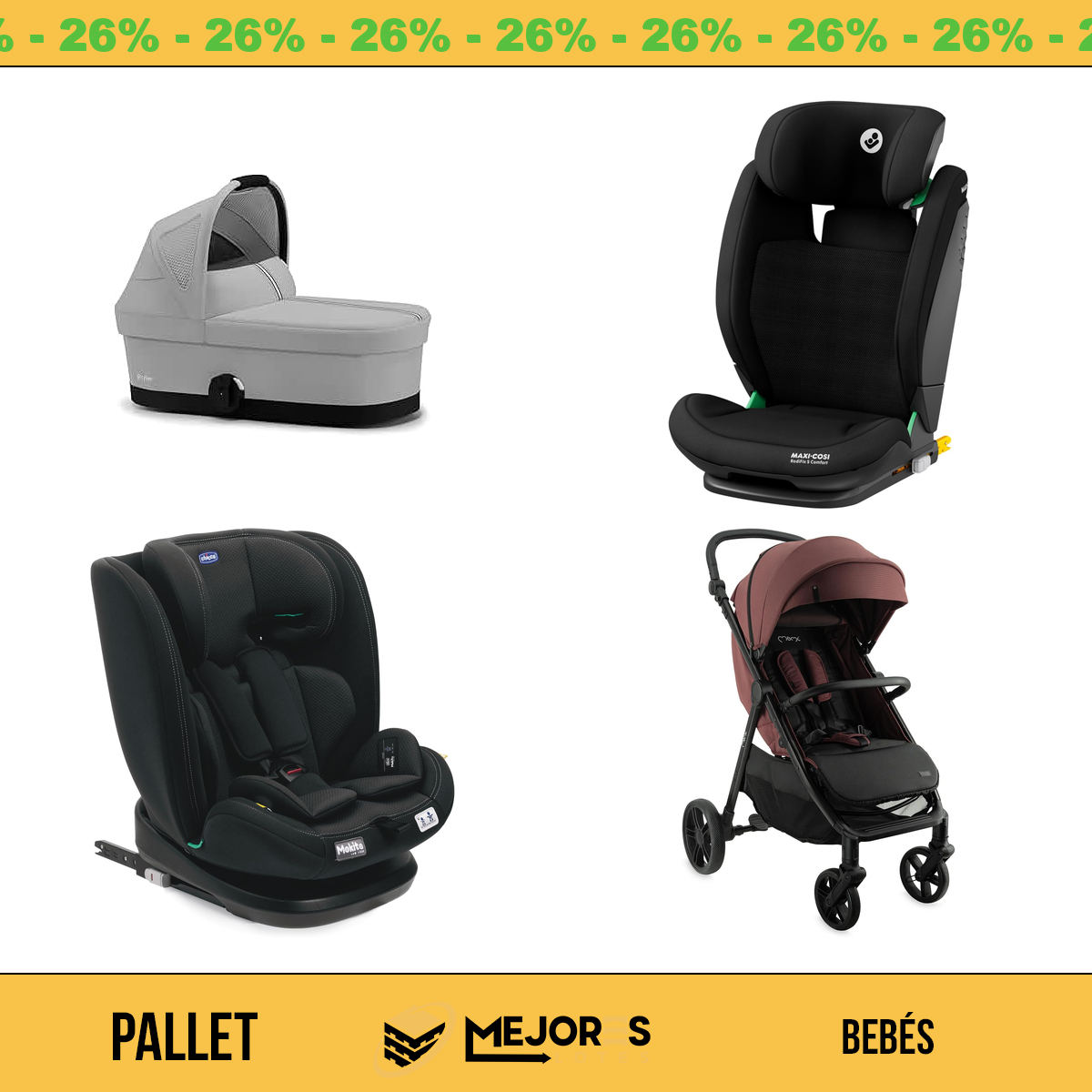 Pallet de 16 Items Sin Revisar, Bebes, Lote #10220691