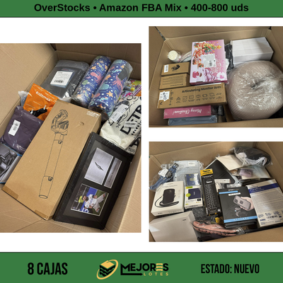 Lote de 8 Cajas de 50-100 Items Nuevos, Amazon FBA Mix, Lote #S61150