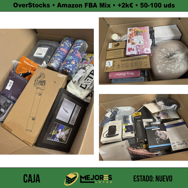 Caja de 50-100 Items Nuevos, Amazon FBA Mix, Lote #S61150
