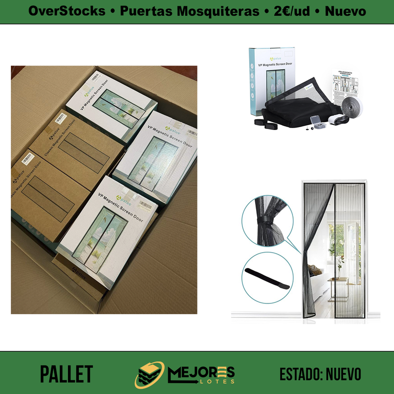 Pallet de 149 Items Nuevos, Puertas Mosquiteras, Lote #S42719-